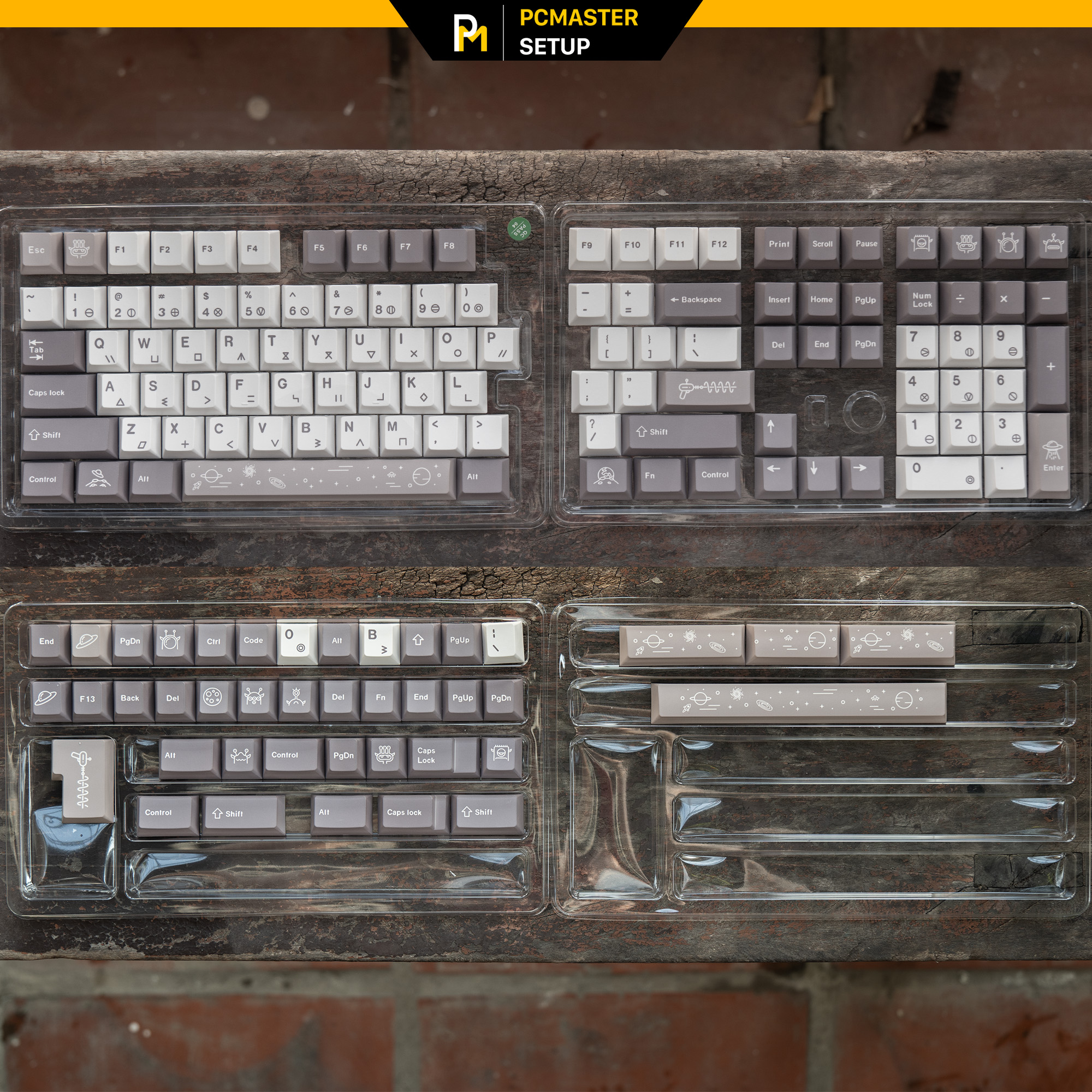 Keycap pbt Moon Alien cherry profile in dyesub 5D