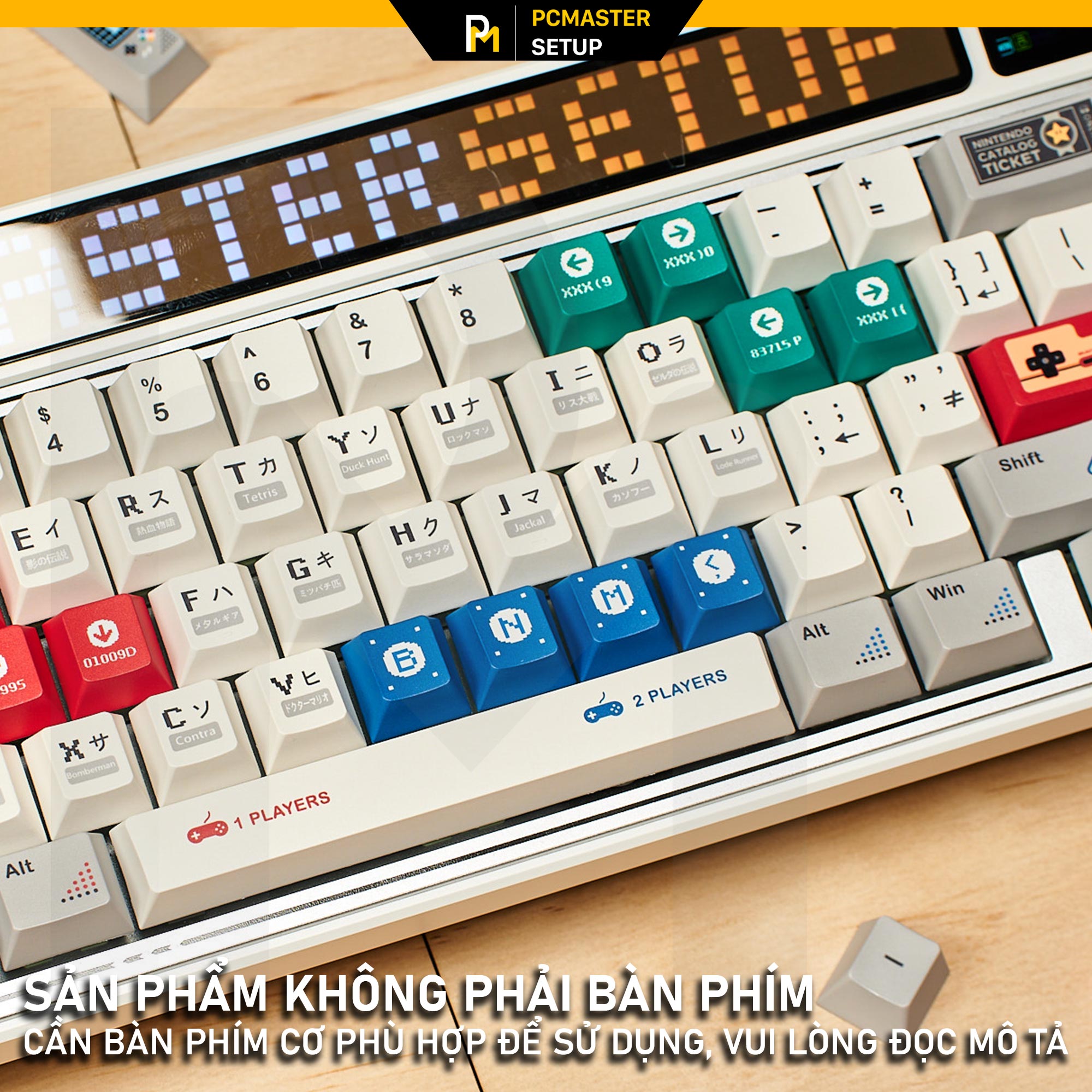 Keycaps pbt Nostalgic Game ( Profile Cherry/PBT/Dyesub5D )