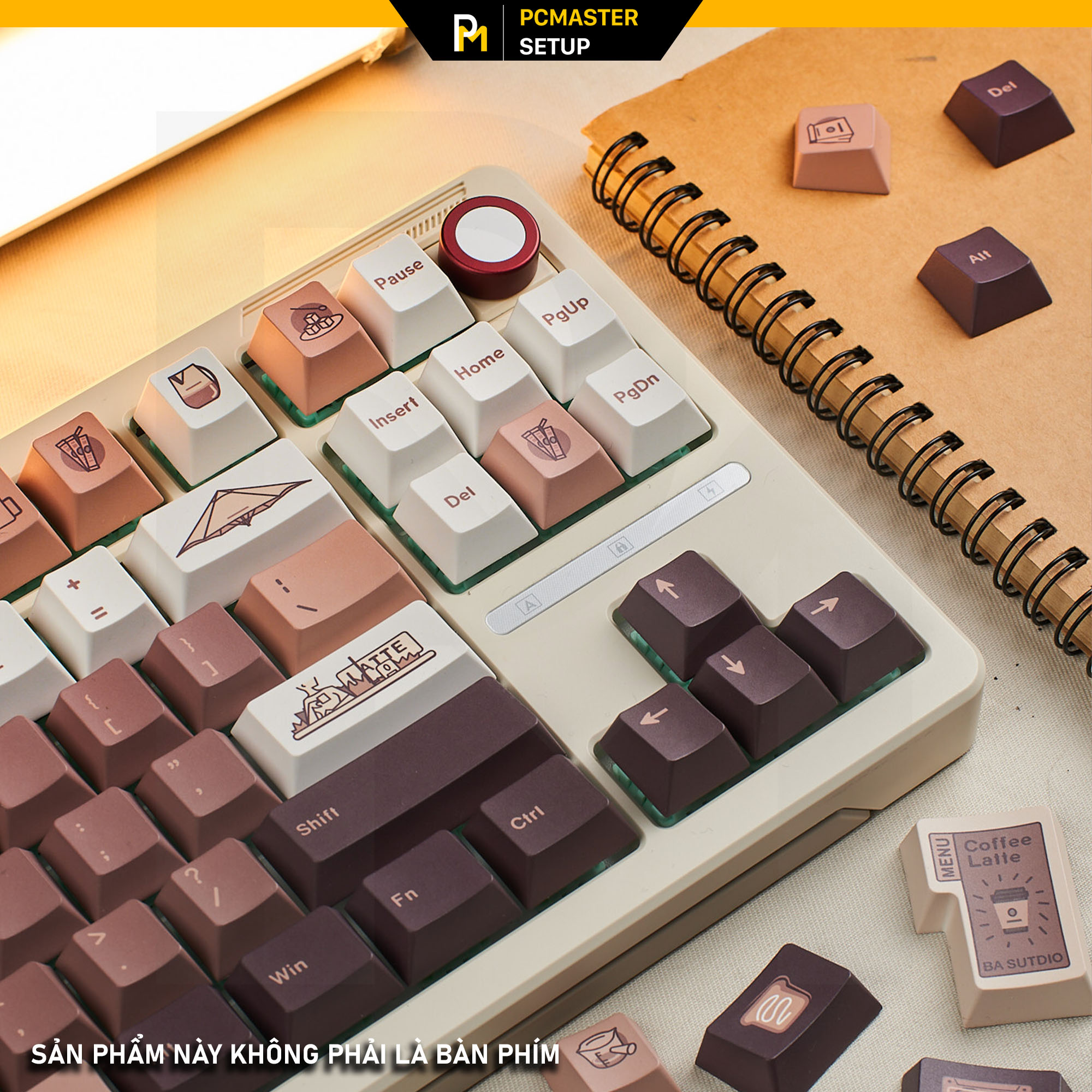 Keycaps pbt Coffee Cat ( profile Cherry/PBT/dyesub 5D )