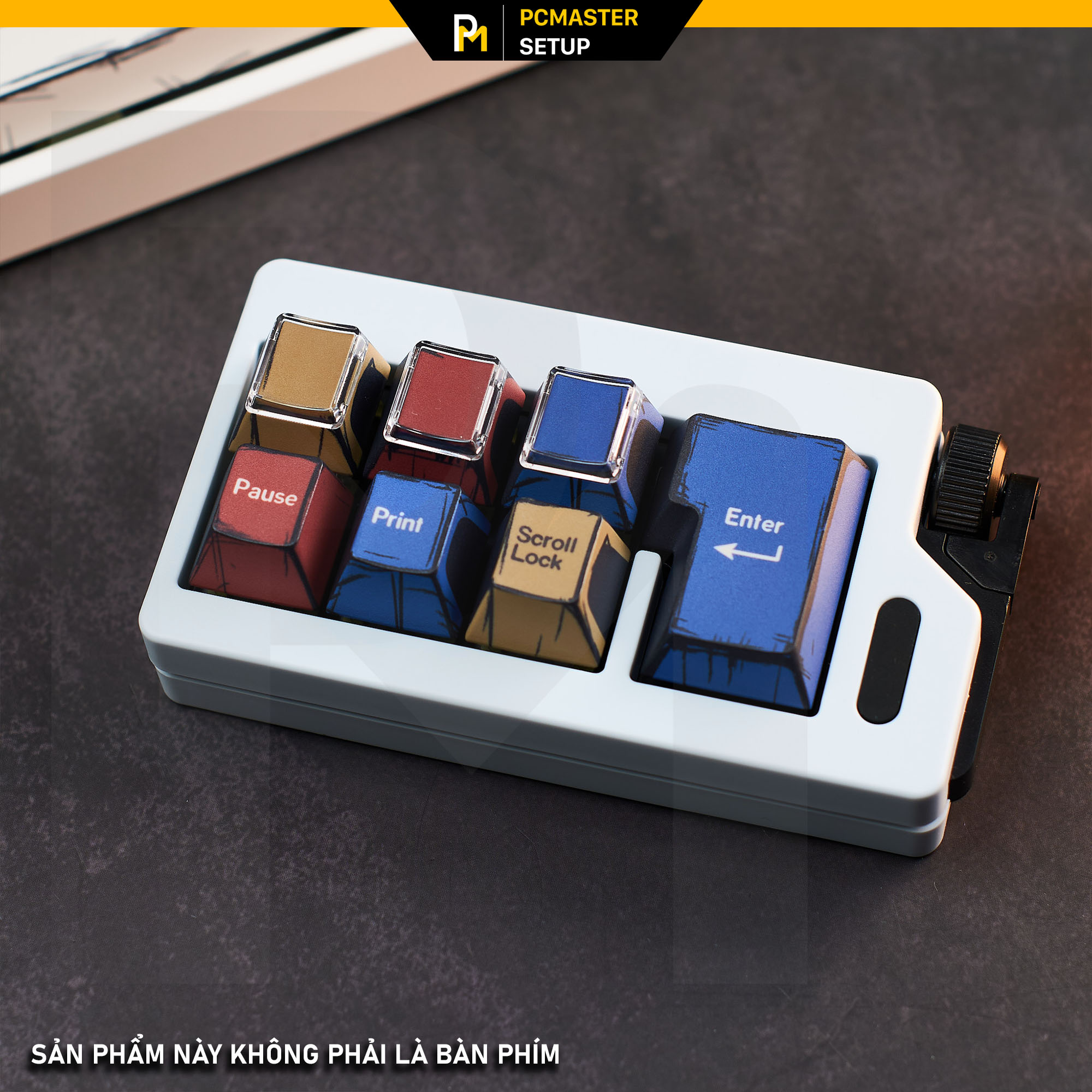 Keycap pbt Comic cạnh dày 1.6mm profile cherry  dyesub 5D không mờ