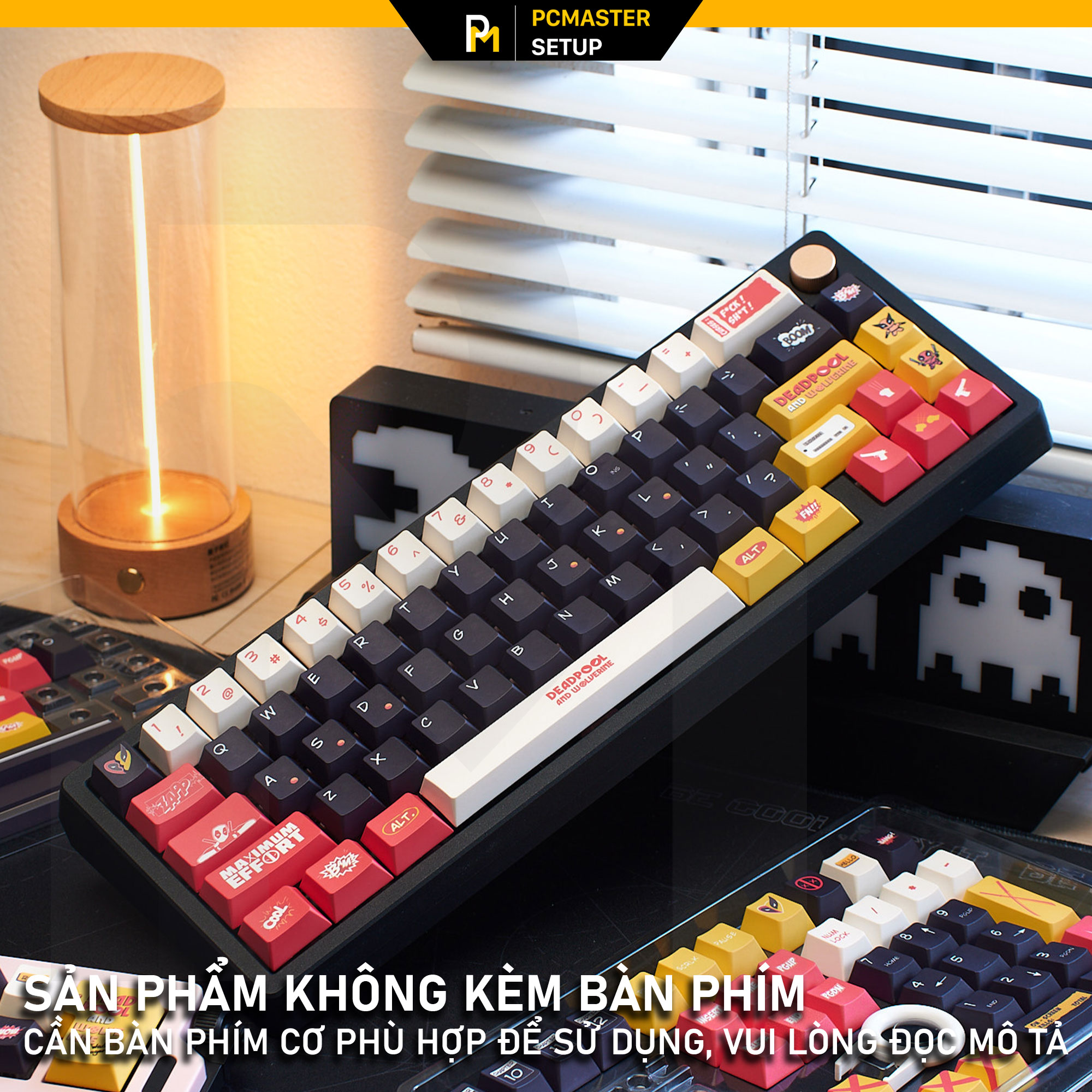 Keycaps pbt Deadpool & Wolverine ( profile Cherry/PBT/dyesub 5D )