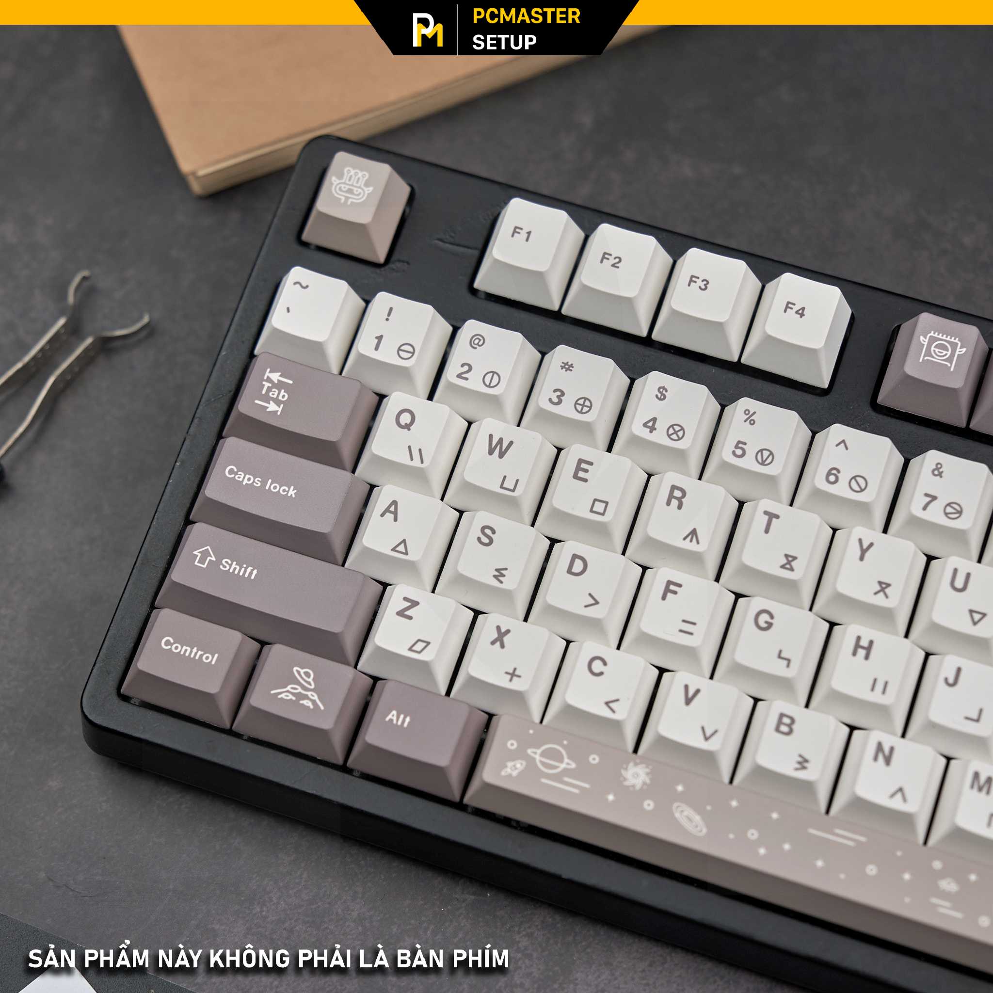Keycap pbt Moon Alien cherry profile in dyesub 5D