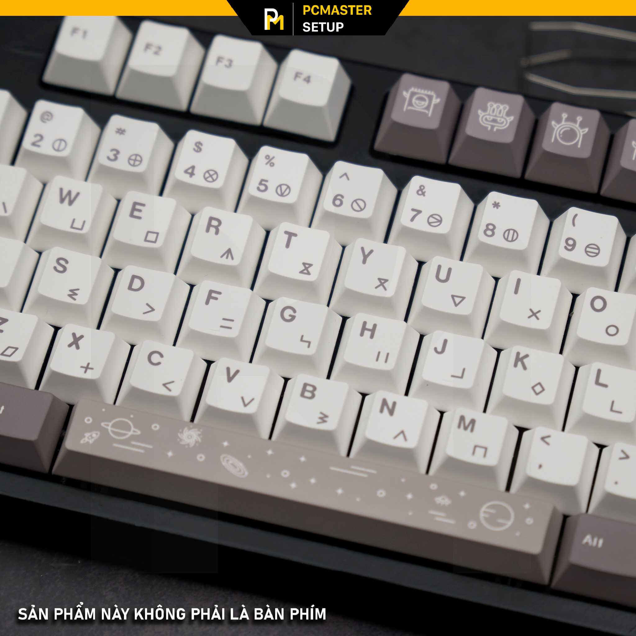 Keycap pbt Moon Alien cherry profile in dyesub 5D