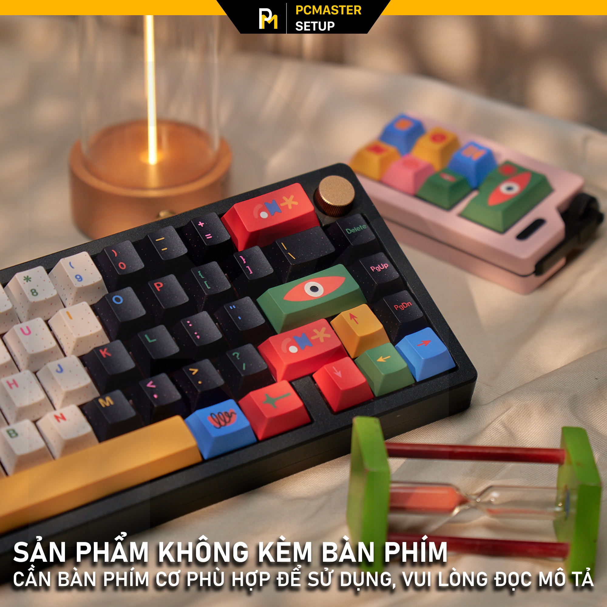 Keycap pbt MOTIF dày 1.5mm họa tiết dyesub cherry profile