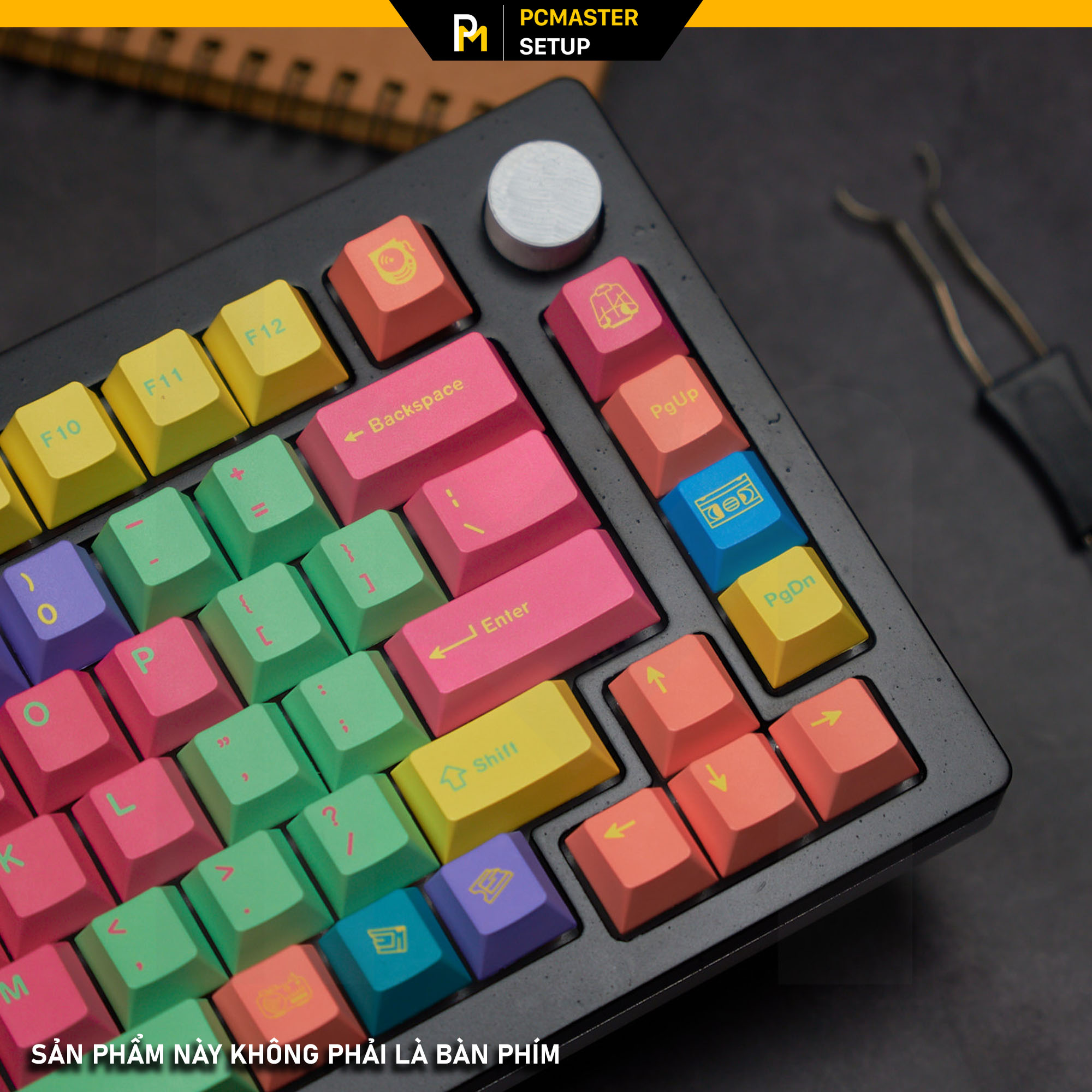 Keycap pbt Wind Break profile cherry họa tiết dyesub 5 mặt không mờ