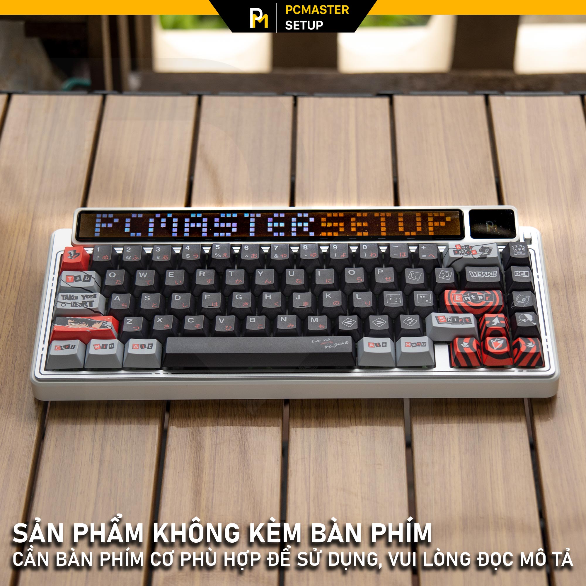 Keycaps pbt PERSONA 5 ( Cherry Profile/  Dyesub 5D / hỗ trợ Alice HKKB )