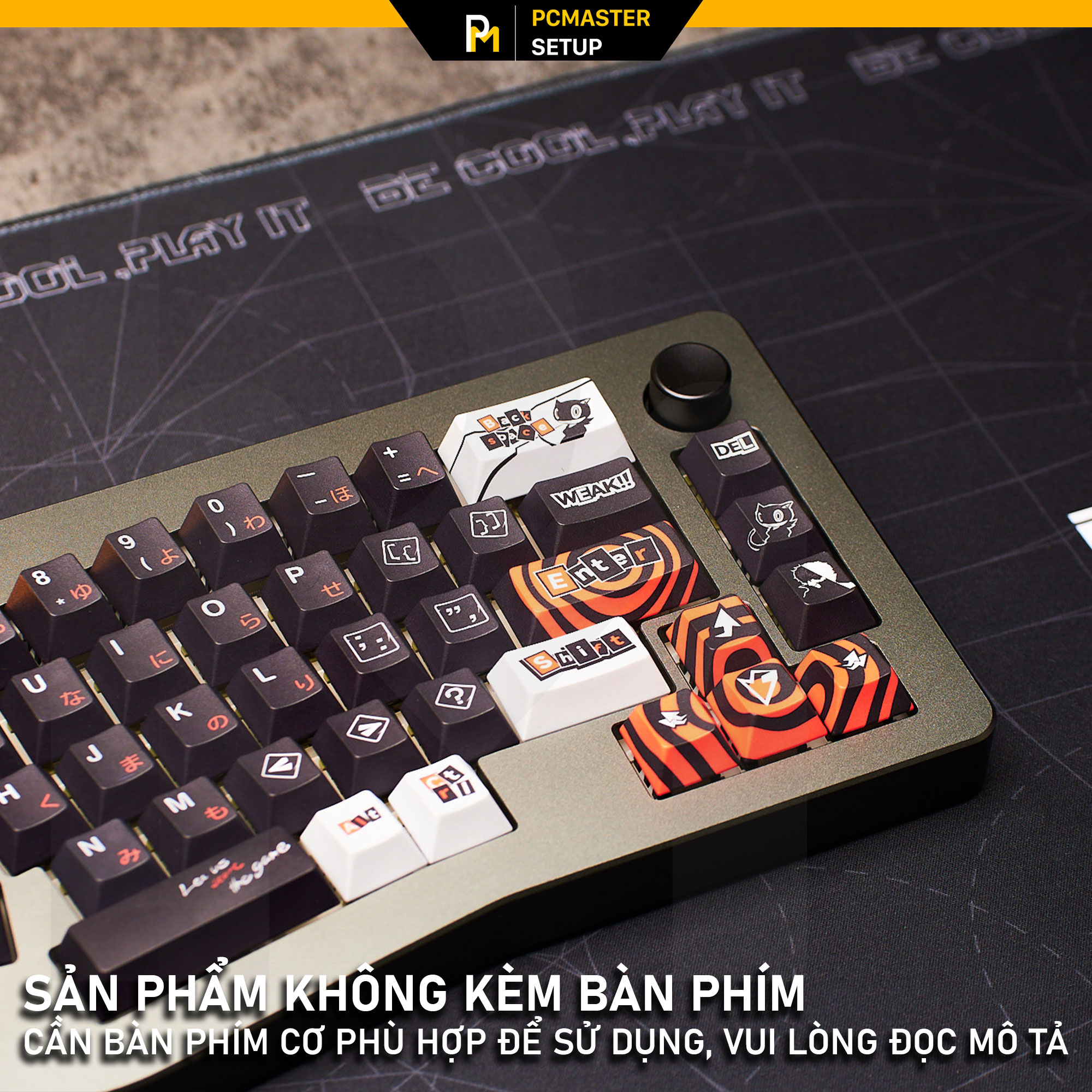 Keycaps pbt PERSONA 5 ( Cherry Profile/  Dyesub 5D / hỗ trợ Alice HKKB )