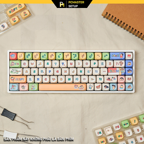 Keycap pbt Shinosuke Moa Profile hoạ tiết dyesub không mờ