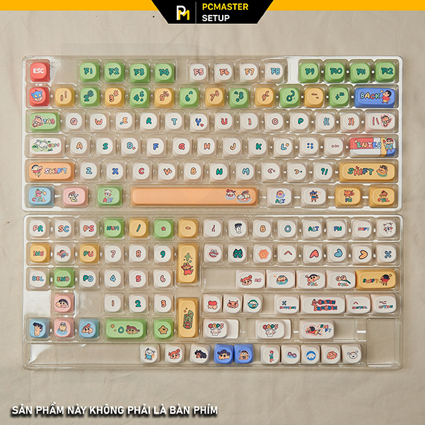 Keycap pbt Shinosuke Moa Profile hoạ tiết dyesub không mờ