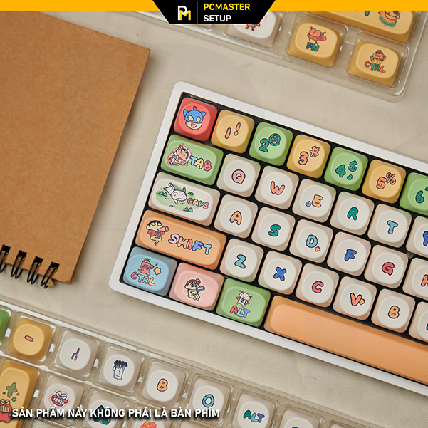 Keycap pbt Shinosuke Moa Profile hoạ tiết dyesub không mờ