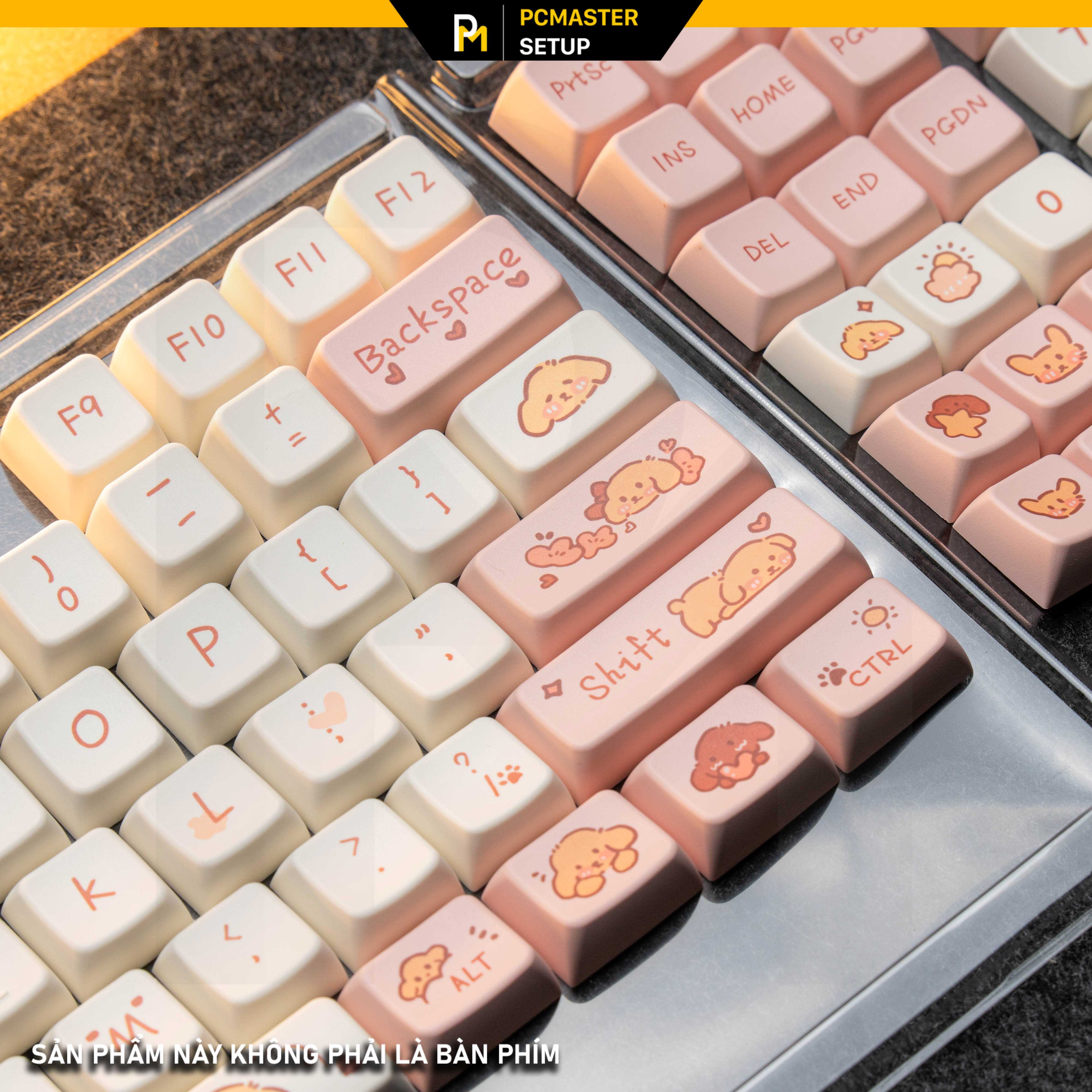 Keycap pbt Blue Rabbit ( PBT / MDA Profile / Dyesub / Hỗ trợ Layout Alice )