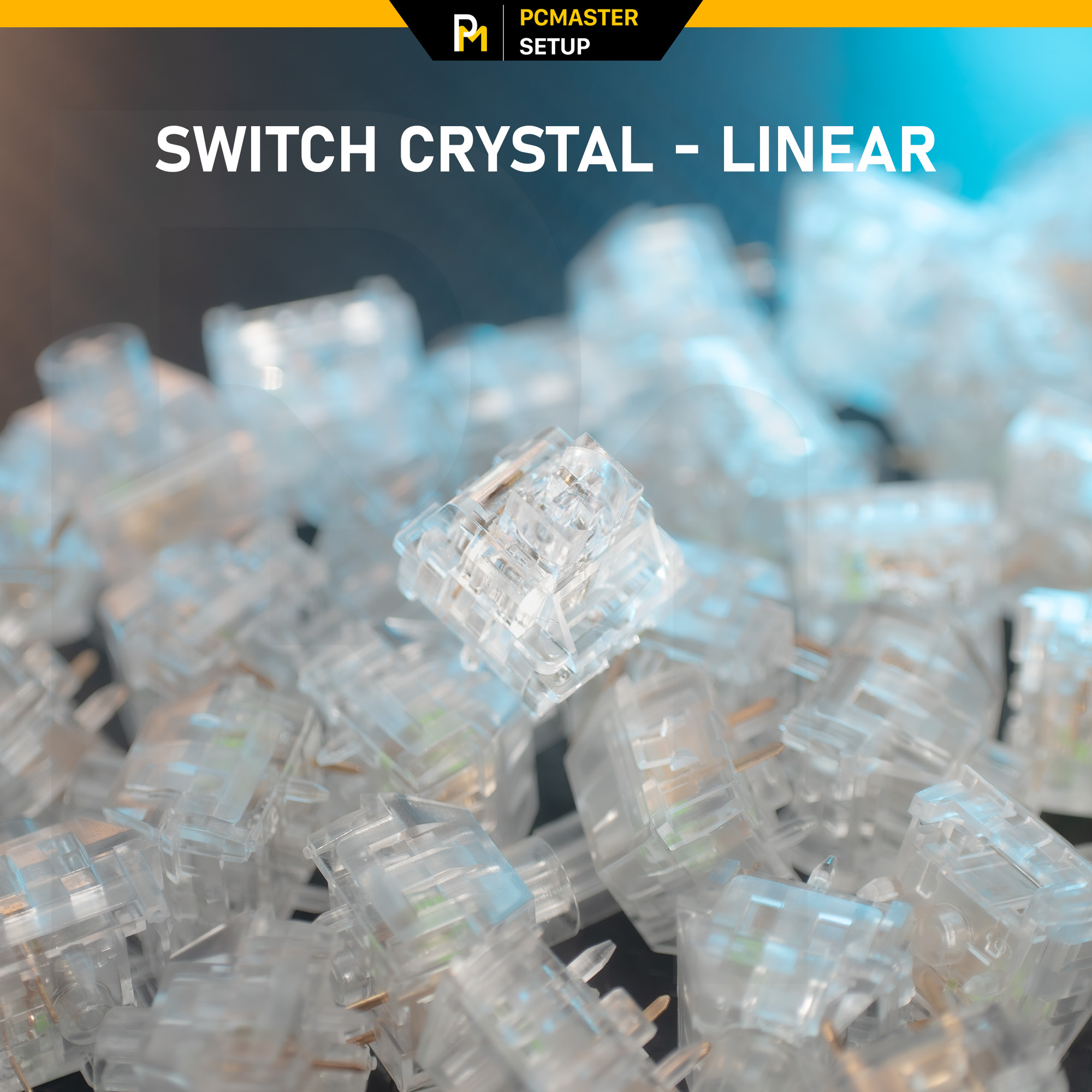 Switch Crystal Trong Suốt nhựa PC - Linear 45gr