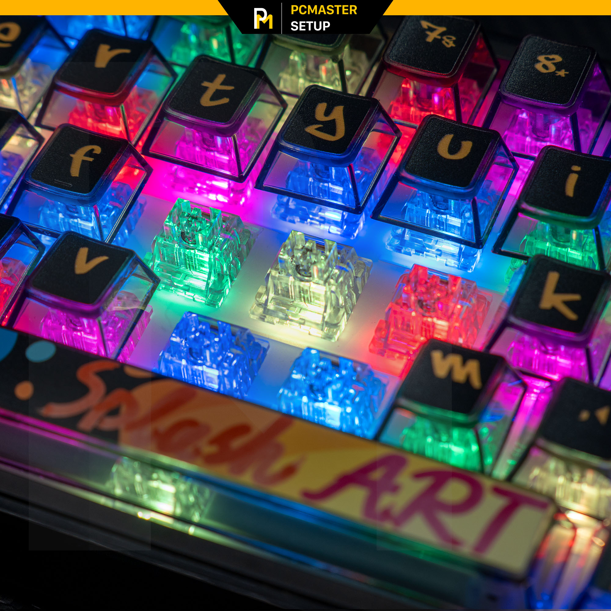 Switch Crystal Trong Suốt nhựa PC - Linear 45gr