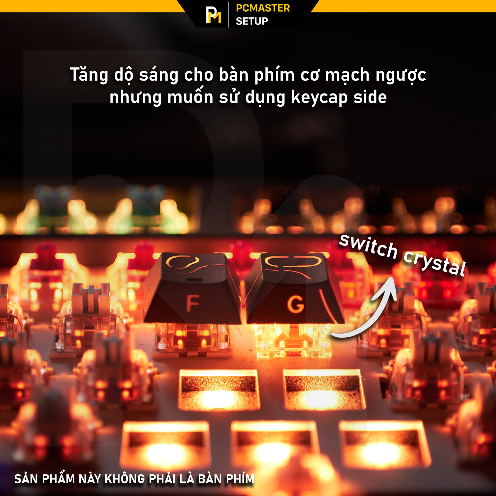 Switch Crystal Trong Suốt nhựa PC - Linear 45gr