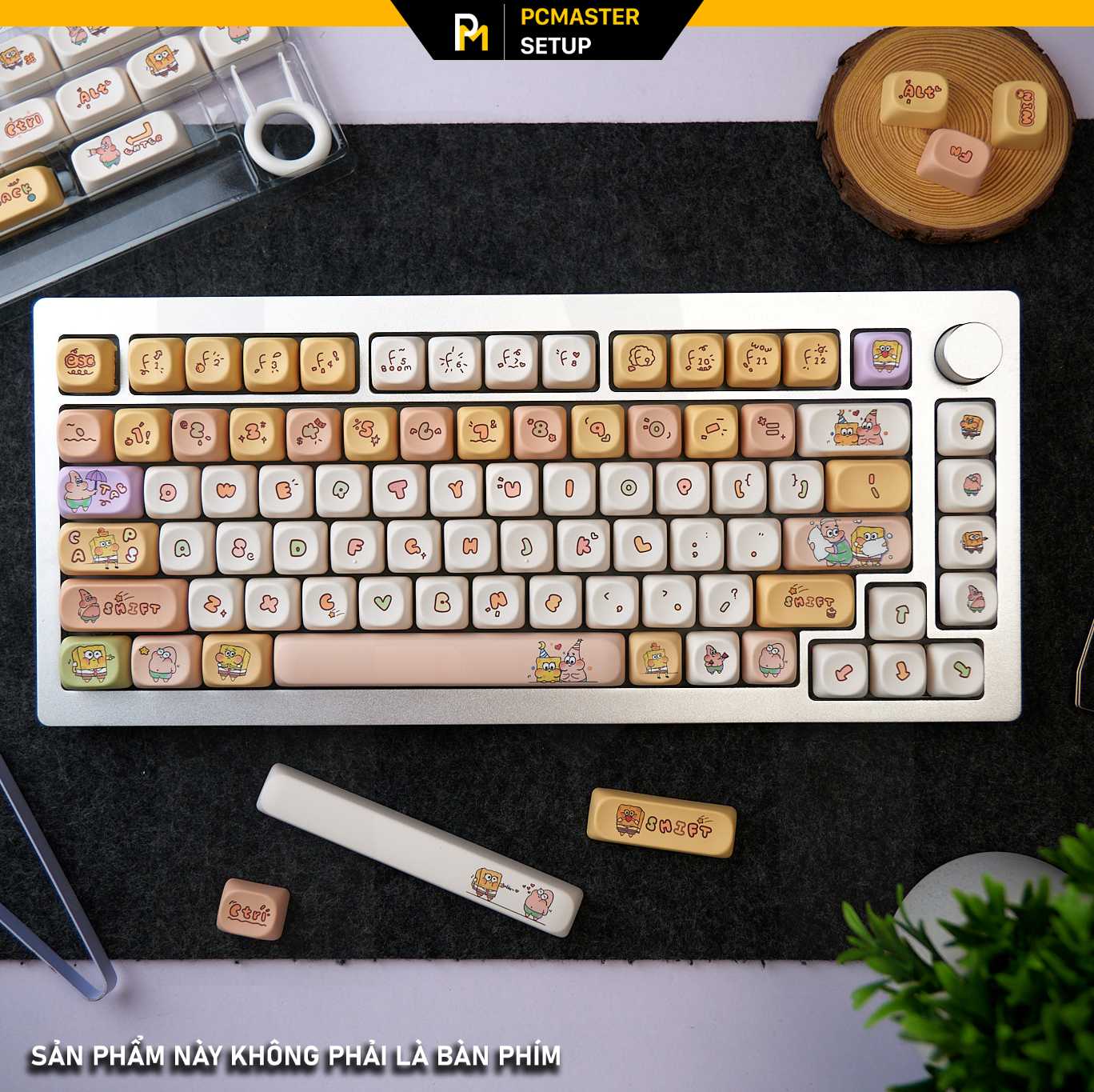 Keycaps pbt Sponge Bob ( Profile MOA /PBT /dyesub5D )