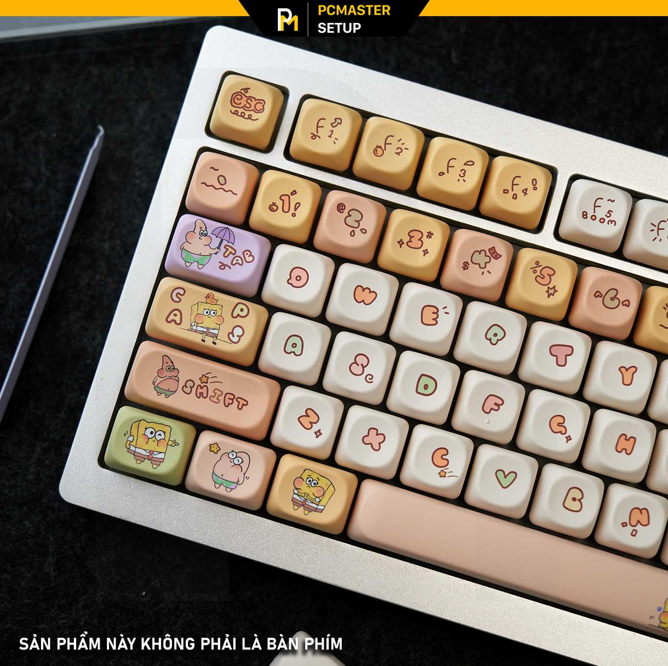 Keycaps pbt Sponge Bob ( Profile MOA /PBT /dyesub5D )