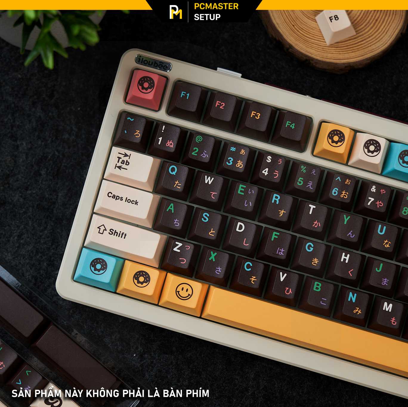 Keycaps pbt Donut ( profile Cherry/PBT/dyesub 5D )