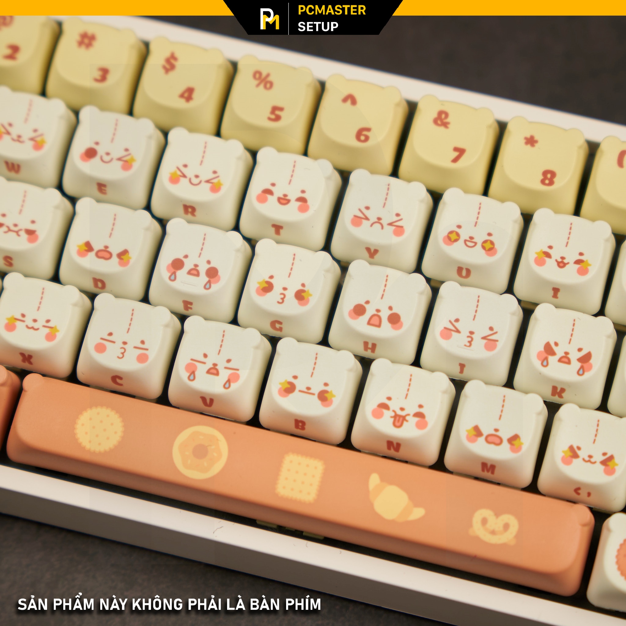 Keycap bánh quy gấu profile EAO