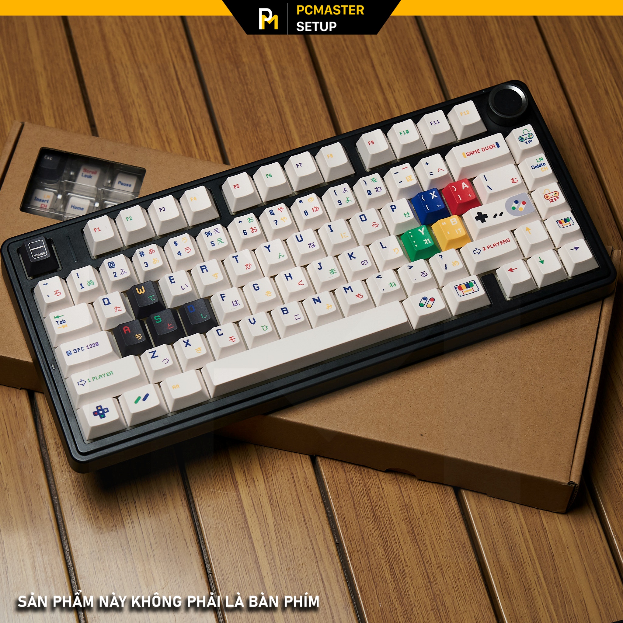 Keycaps pbt Nintendo NES White ( Profile Cherry /PBT /dyesub 5D )