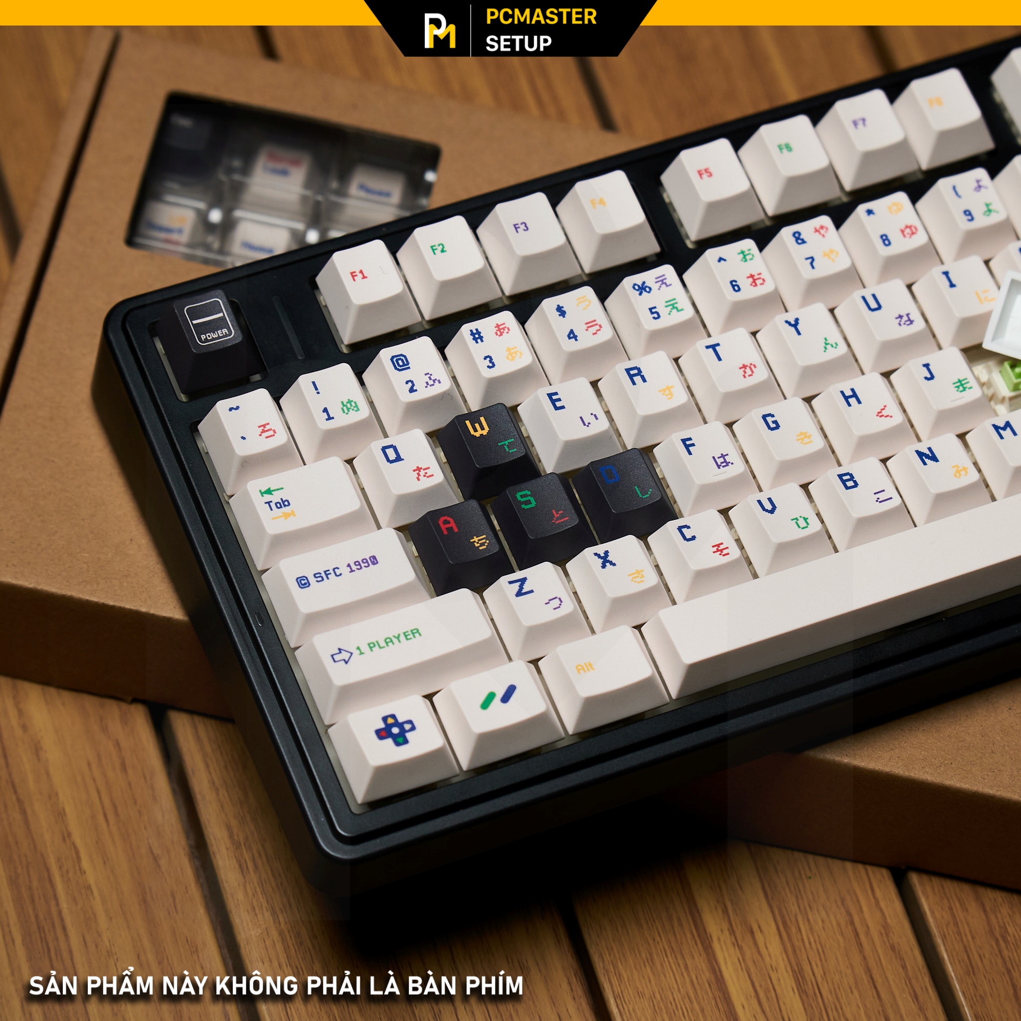 Keycaps pbt Nintendo NES White ( Profile Cherry /PBT /dyesub 5D )