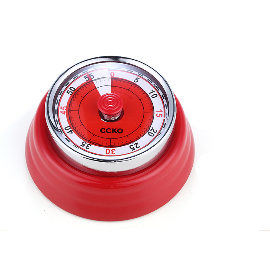 Kikkerland Magnetic Kitchen Timer - Red