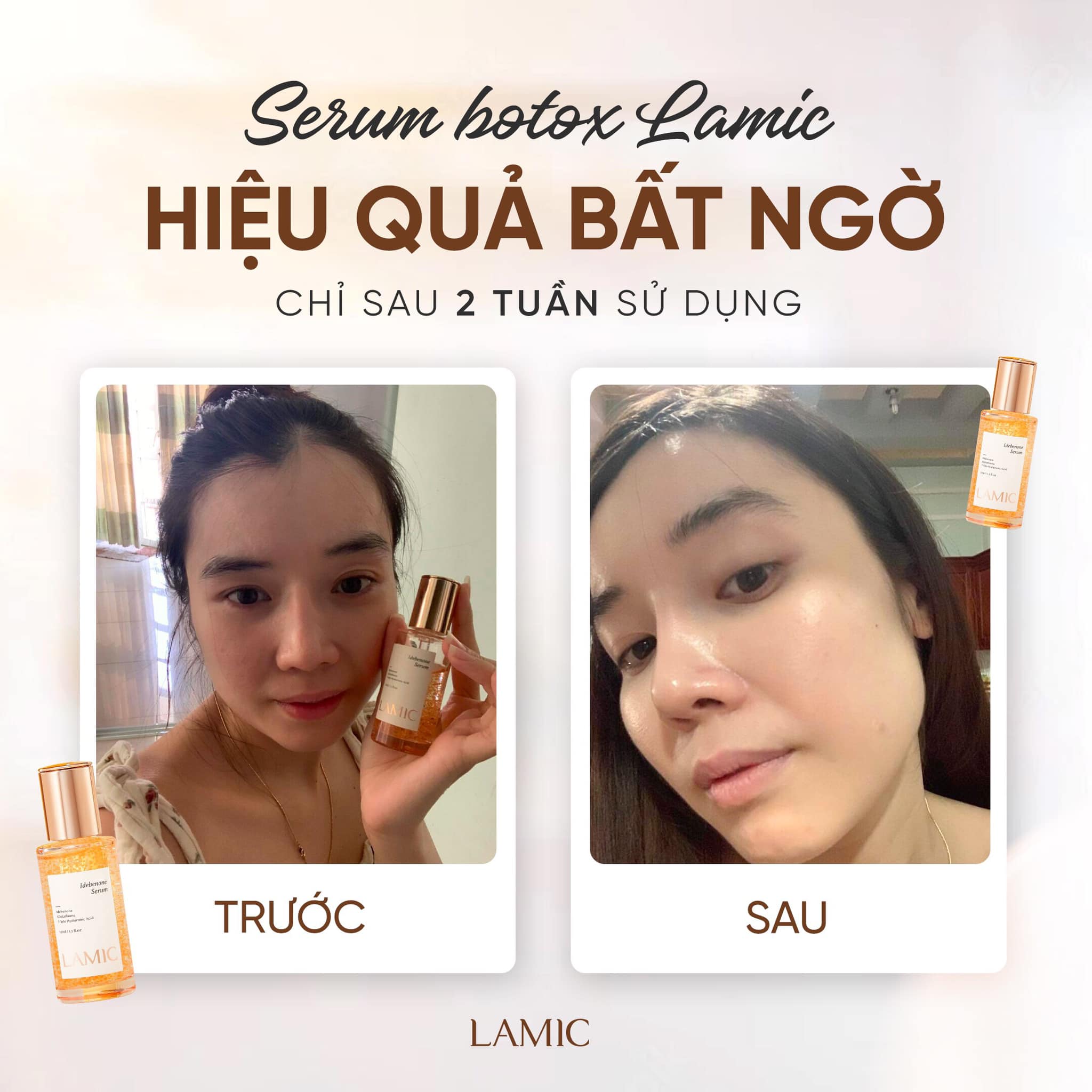 Serum Idebenone LAMIC (35ml) – Phục hồi & hỗ trợ làm chậm lão hoá da - Minie - Chọn đúng. Đẹp bền.