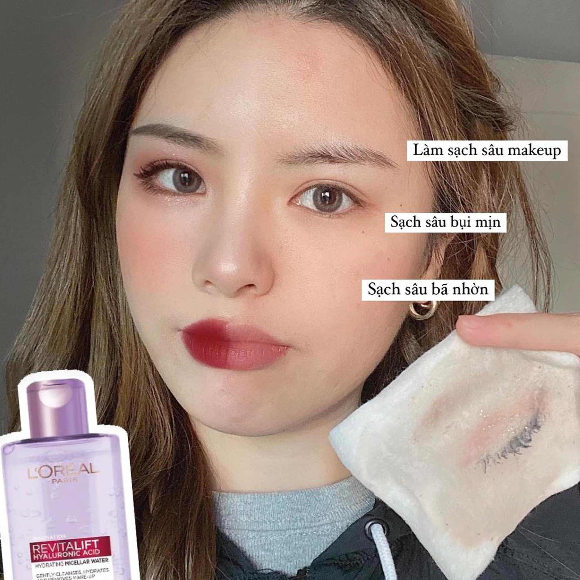 Nước Tẩy Trang Dành Cho Da Thường, Da Khô, Da Nhạy Cảm Và Da Make Up Đậm L'ORÉAL PARIS Micellar Water 3IN1 Refreshing Even For Sensitive Skin 250ml