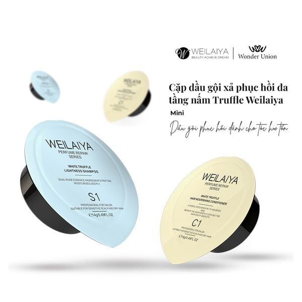 Bộ Gội Xả Phục Hồi Nấm Đa Tầng Truffle Weilaiya Perfume Repair Series