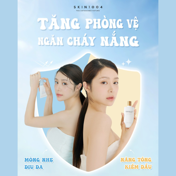 Kem Chống Nắng Kiềm Dầu Và Nâng Tone SKIN1004 Madagascar Centella SPF 50+ PA++++