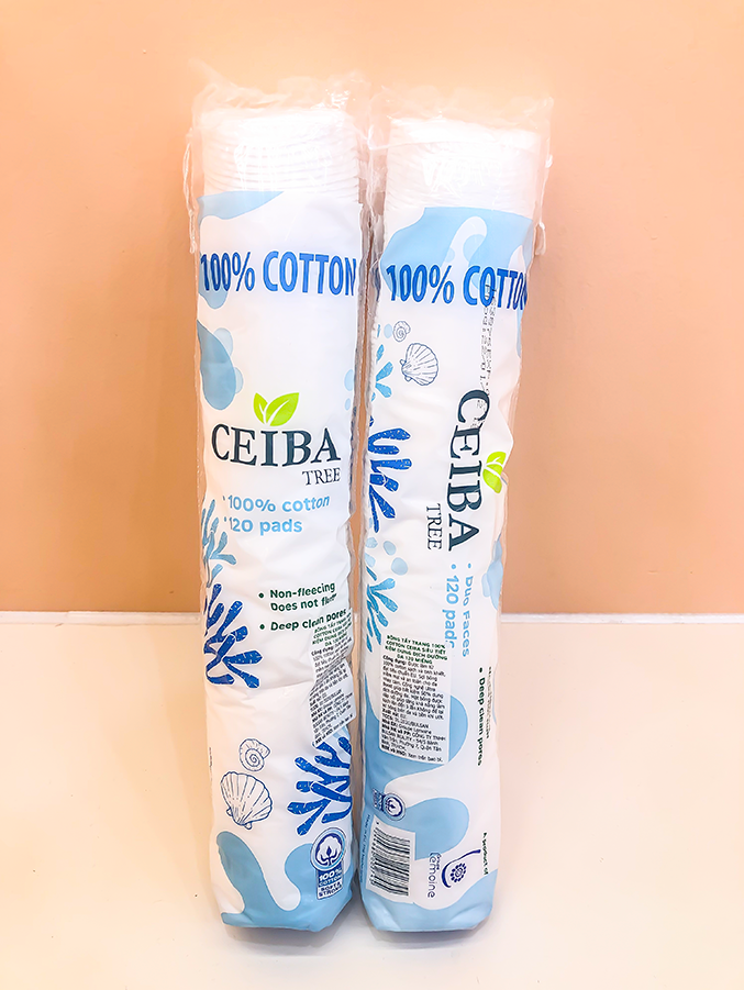 Bông tẩy trang 100% Cotton Ceiba Tree 234 miếng