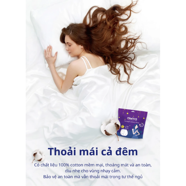Băng vệ sinh AIWINA siêu mỏng cánh hương trà