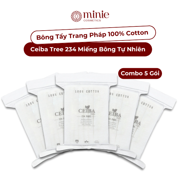 Bông Tẩy Trang Ceiba 100% Chất Liệu Cotton 140 miếng