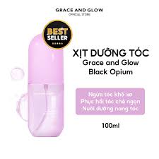 Xịt dưỡng tóc Grace And Glow Silky Hair Mist Spray Black Opium 100ml