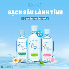 Nước tẩy trang kiểm soát dầu nhờn, ngừa mụn SENKA All Clear Water Micellar Formula Fresh Anti Shine 70ml
