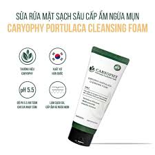 Sữa rửa mặt ngừa mụn sạch sâu gấp 2 lần CARYOPHY Portulaca Cleansing Foam 150ml