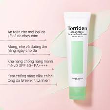 Kem chống nắng nâng tone Torriden Balanceful Cica Tone Up Sun Cream SPF50+ PA++++ 60ml