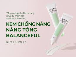 Kem chống nắng nâng tone Torriden Balanceful Cica Tone Up Sun Cream SPF50+ PA++++ 60ml