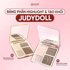 Bảng phấn bắt sáng tạo khối 4 ô Judydoll Highlight & Contour 9g