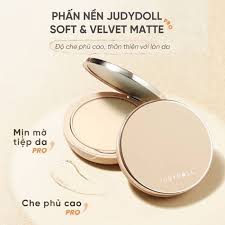 Phấn nền mỏng nhẹ che khuyết điểm Judydoll Soft & Velvet Matte Powder Foundation 4g