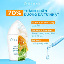 Kem Chống Nắng Vật Lý Dành Cho Da Nhạy Cảm SENKA Perfect UV Gentle Milk SPF 50+ PA++++ 40ml