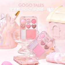 Bảng Phấn Mắt Và Má 8 Ô Gogo Tales Stick Sweet Heart Powder Blusher Eyeshadow Palette G01 9.5g