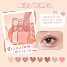 Bảng Phấn Mắt Và Má 8 Ô Gogo Tales Stick Sweet Heart Powder Blusher Eyeshadow Palette G01 9.5g