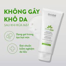 Sữa Rửa Mặt Làm Sạch Dịu Nhẹ Cho Da Dầu Mụn BABE Stop AKN Purifying Cleansing Gel (100ml)