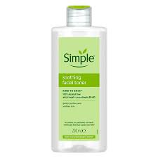Nước Hoa Hồng Simple Làm Dịu Da & Cấp Ẩm 200ml Kind to Skin Soothing Facial Toner