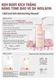Kem Body Dưỡng Trắng Da Weilaiya White Tone-up Body Cream SPF30++++