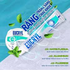 Kem Đánh Răng Eucryl Làm Trắng Răng Hương Bạc Hà Tooth Paste Freshmint
