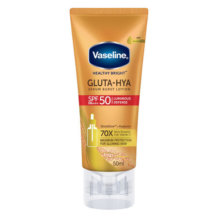 Mặt Nạ Dưỡng Thể Căng Mướt Vaseline Gluta-Hya Serum Burst Lotion Overnight Radiance Repair 330ml