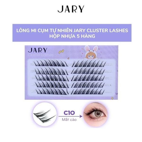 Lông mi cụm tự nhiên hộp 5 hàng Jary Cluster Lashes