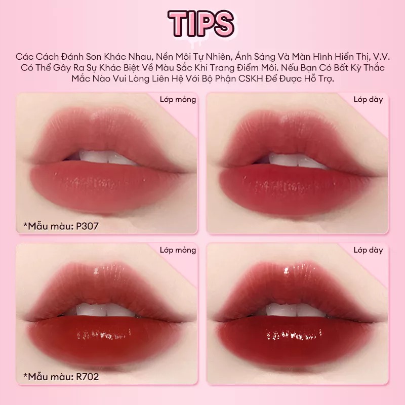 Son gương bóng COLORKEY Airy Lip Mirror Series 1.7g