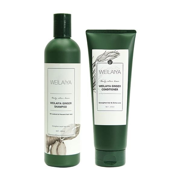 Bộ Dầu Gội Và Xả Gừng Weilaiya Hair Strength Shampoo & Conditioner